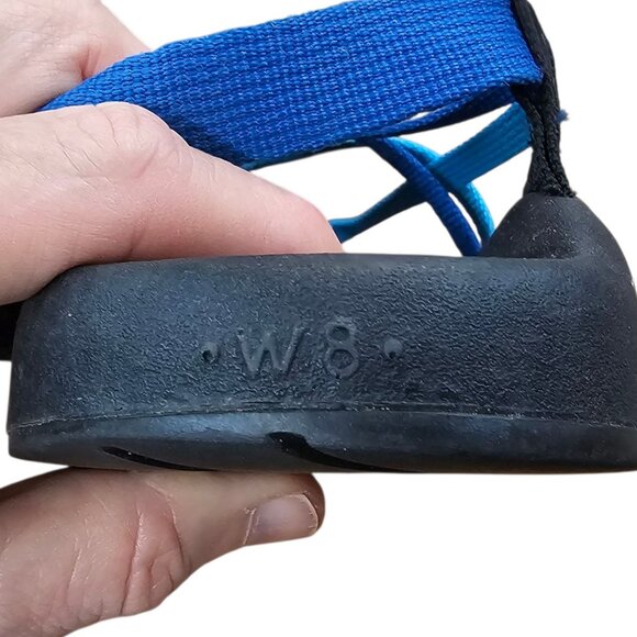 Chaco ZX/2 Classic Sandals Womens 8 Adjustable Straps Toe Loop Vibram Sole Blue - Picture 8 of 16